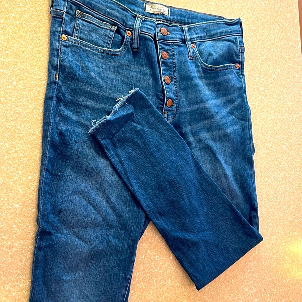 Madewell Mid-Rise Button-fly Skinny denim size 31